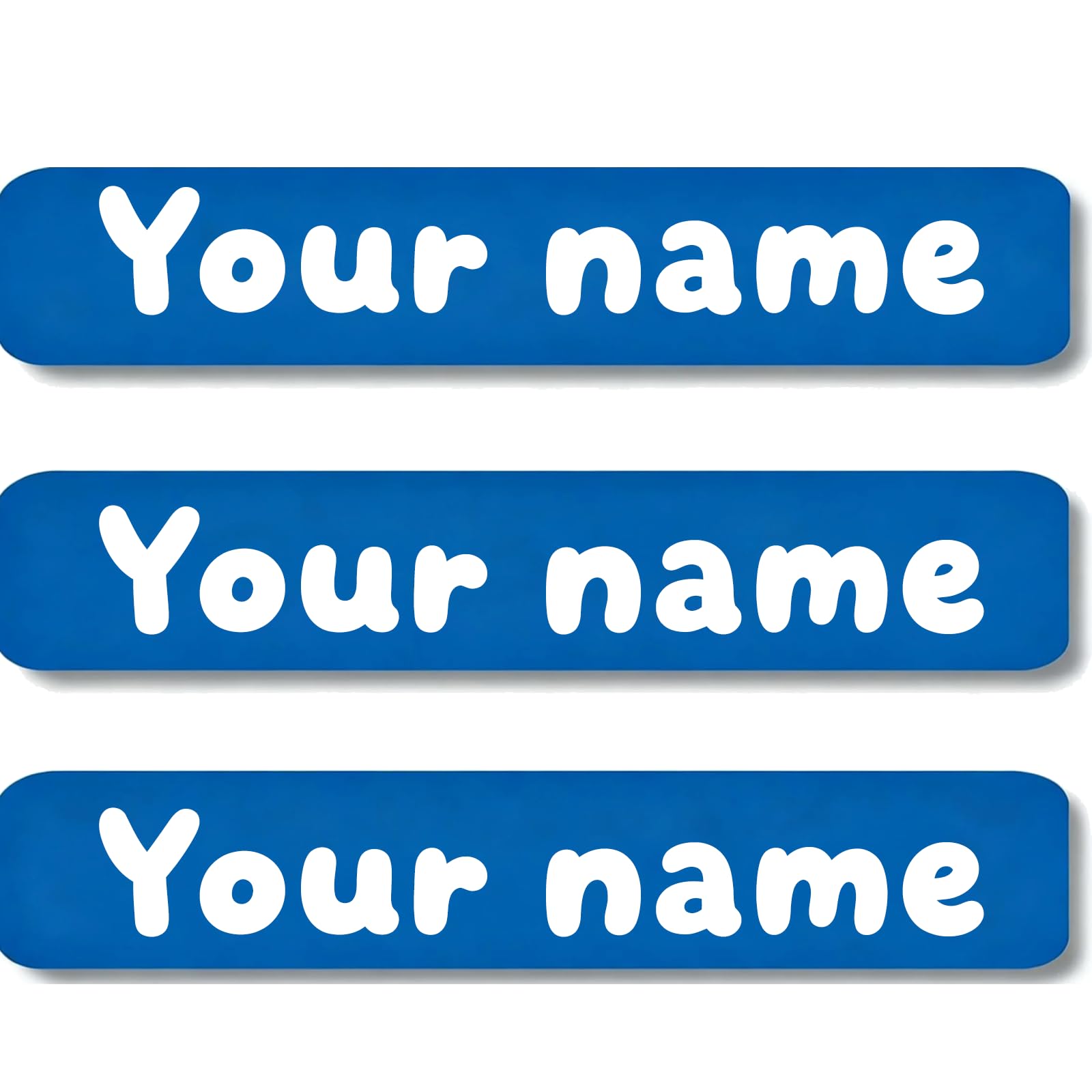 Personalized Waterproof Name Stickers for Kids, Washable Clothing Labels, Durable Name Tags for School, Kindergarten, Lunch Boxes, Books, Toys – Ideal Back to School（Blue）