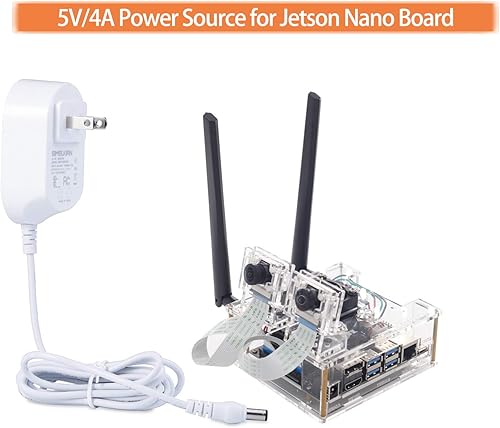 Miniatura 4 de Makeronics Adaptador convertidor de CA 100V-240V DC 5V 4A Fuente de alimentación Enchufe de EE. UU. Adaptador de corriente de 0.217 in x 0.083 in