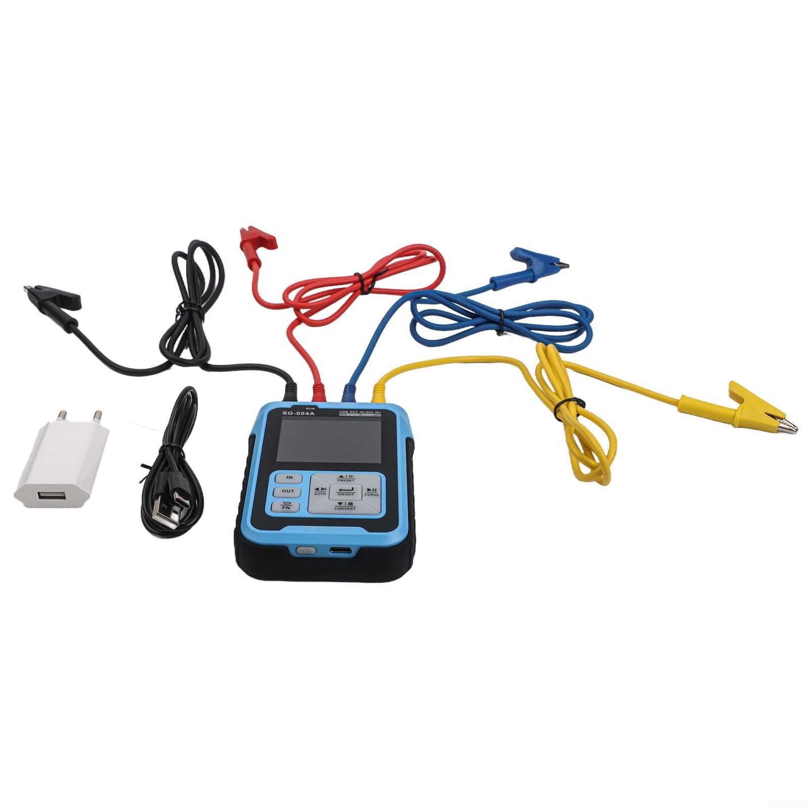 SG-004 Generatore di segnale 25 MHz DDS generatore di funzioni con 160 forme d'onda per laboratorio e industria – 2,4 pollici LCD USB-C