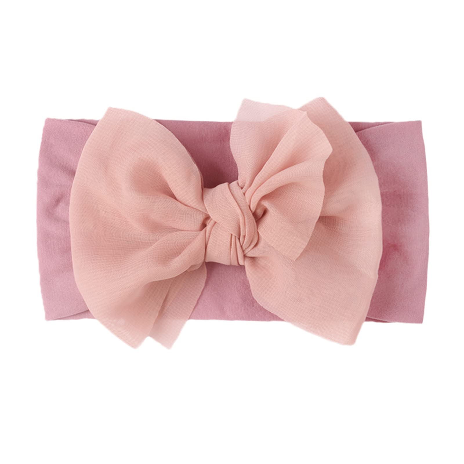 Baby Girl Headbands Stretchy Soft Head Wrap Newborn Baby Girls Headbands with Hair Bows