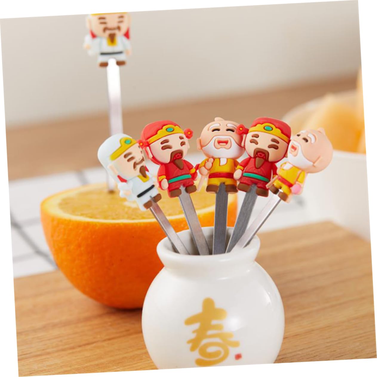 BESTonZON 3sets Forchette Acciaio Inossidabile Per Frutta e Mini Dolci Forchettine Eleganti Per Dessert e Antipasti Per Capodanno Cinese e Feste Pratiche e Resistenti