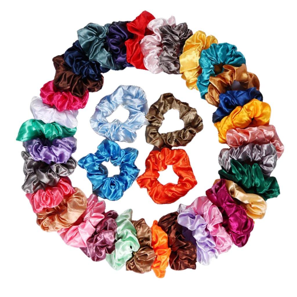 100 elastici per capelli assortiti in tinta unita