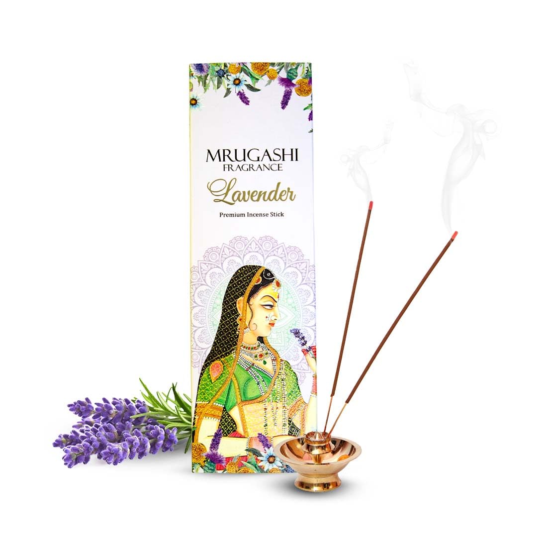 Mrugashi Lavender Incense Sticks 35 Sticks Incense Sticks for Pooja