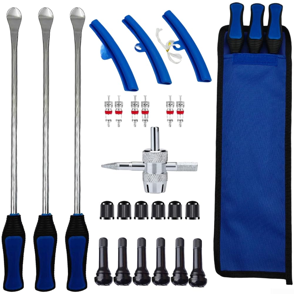 Kit outils changement pneu moto vélo tondeuse leviers acier