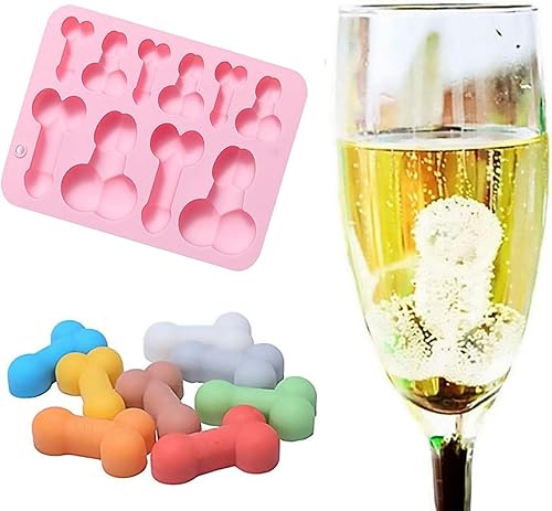 Miniatura 2 de Bandeja de molde de silicona para bromas de hielo, para enfriar hielo, cócteles de whisky, hacer bloques de hielo, divertidos cubos de café helado,