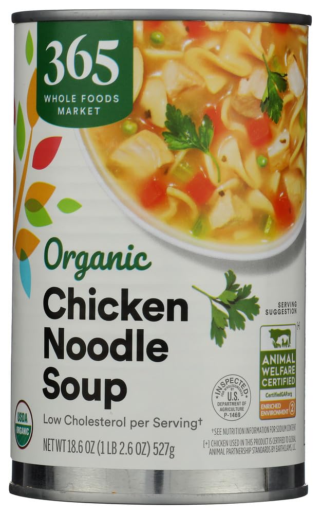 365 by Whole Foods Market, Organic Chicken Noodle Soup, 18.6 Ounce - image 1