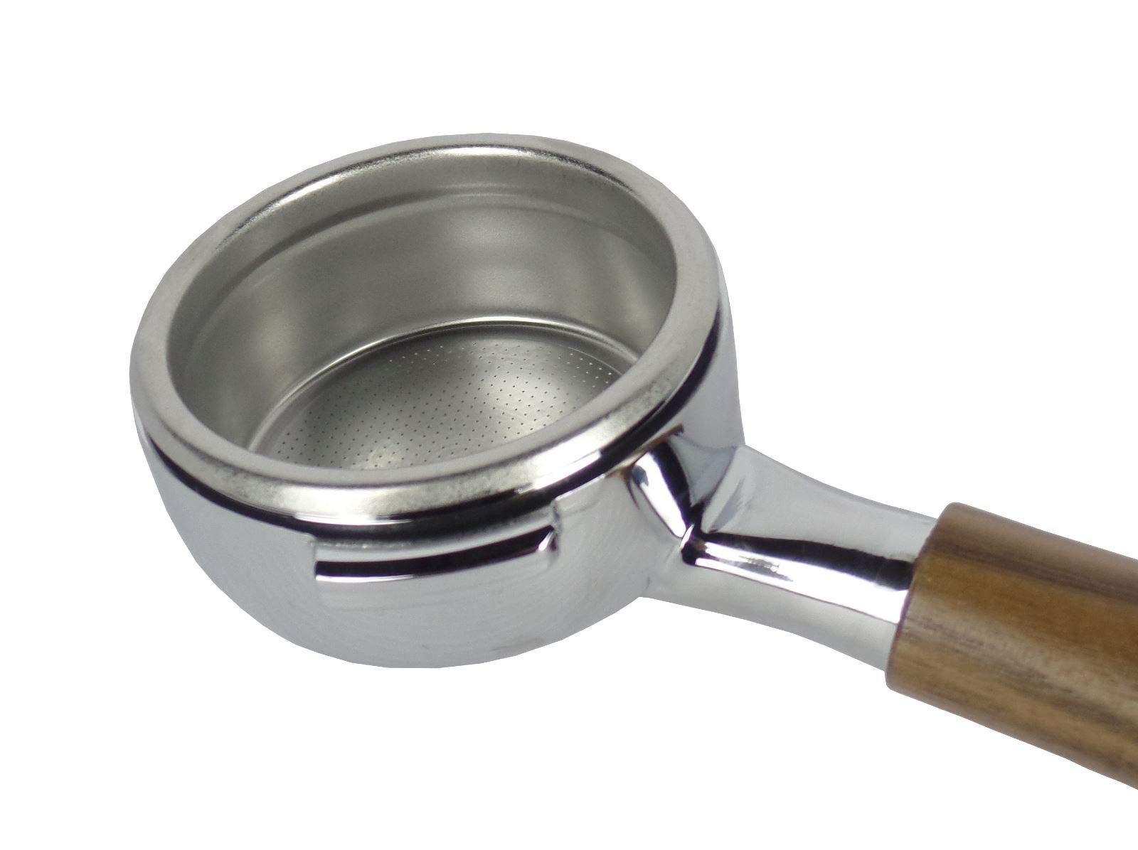 Portafiltro Senza Fondo Per Macchina Caffè Nuova Simonelli - Filtro Triplo Da 21g, In Ottone Cromato, Con Tappino