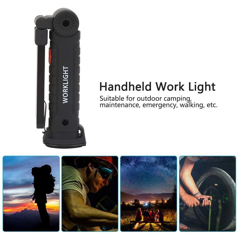 Fdit Torcia elettrica portatile ultra luminosa a LED con magnete USB i