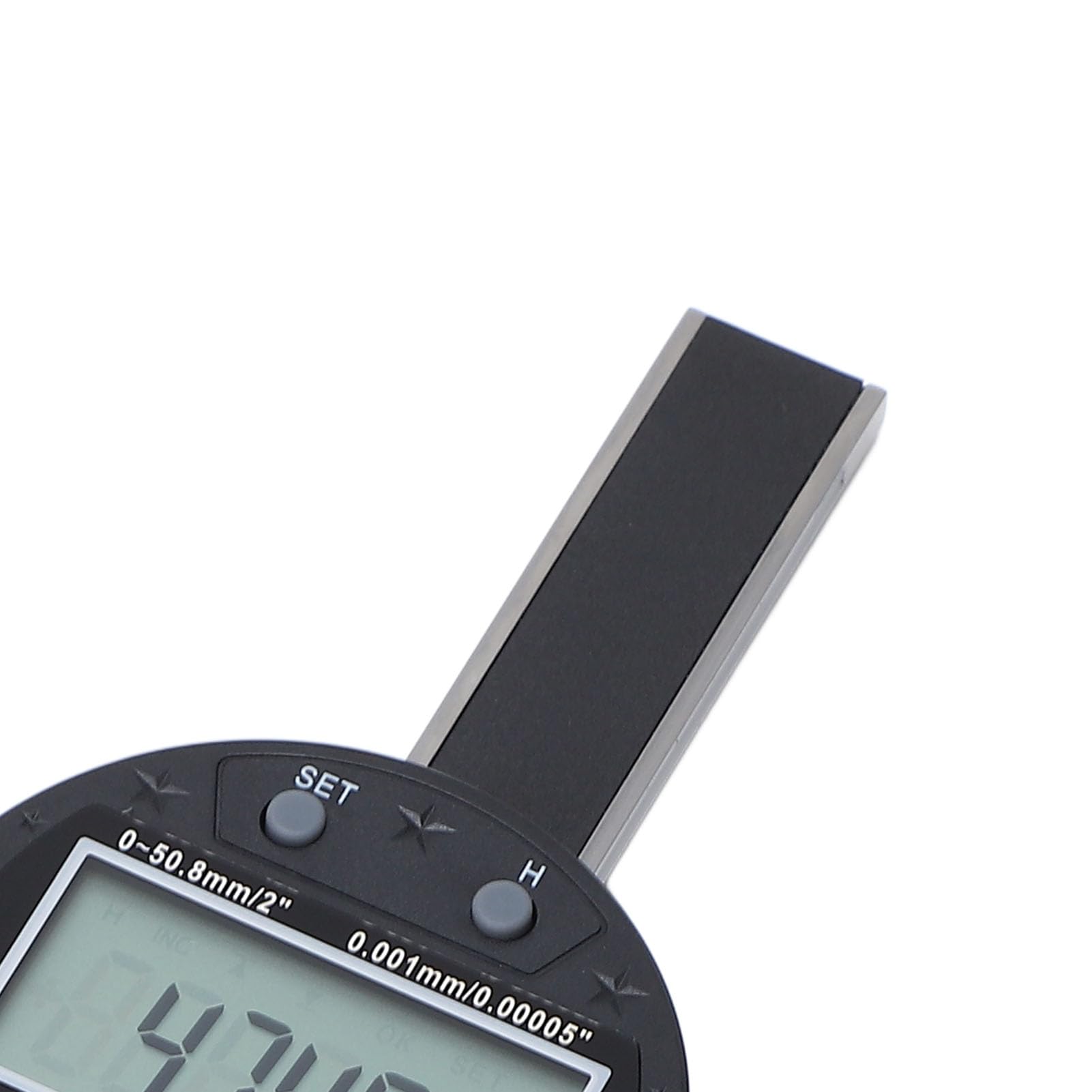 KIMISS Micrómetro Digital de Calibre de Profundidad de 0 a 50,8 Mm para Mediciones Precisas, Herramienta de Medición Electrónica de Alta Precisión con Puerto USB