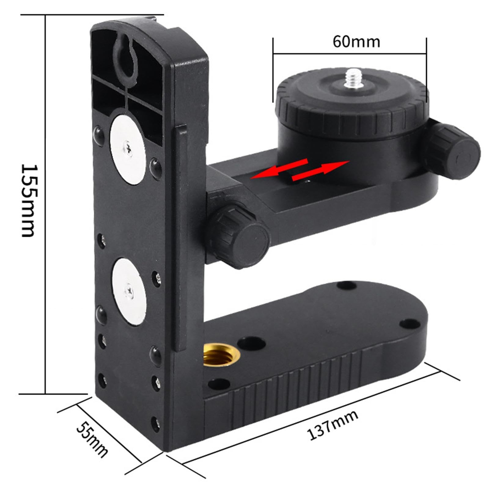 Generic Soporte Magnético de Nivel, Base Magnética Giratoria, Accesorios Multifuncionales
