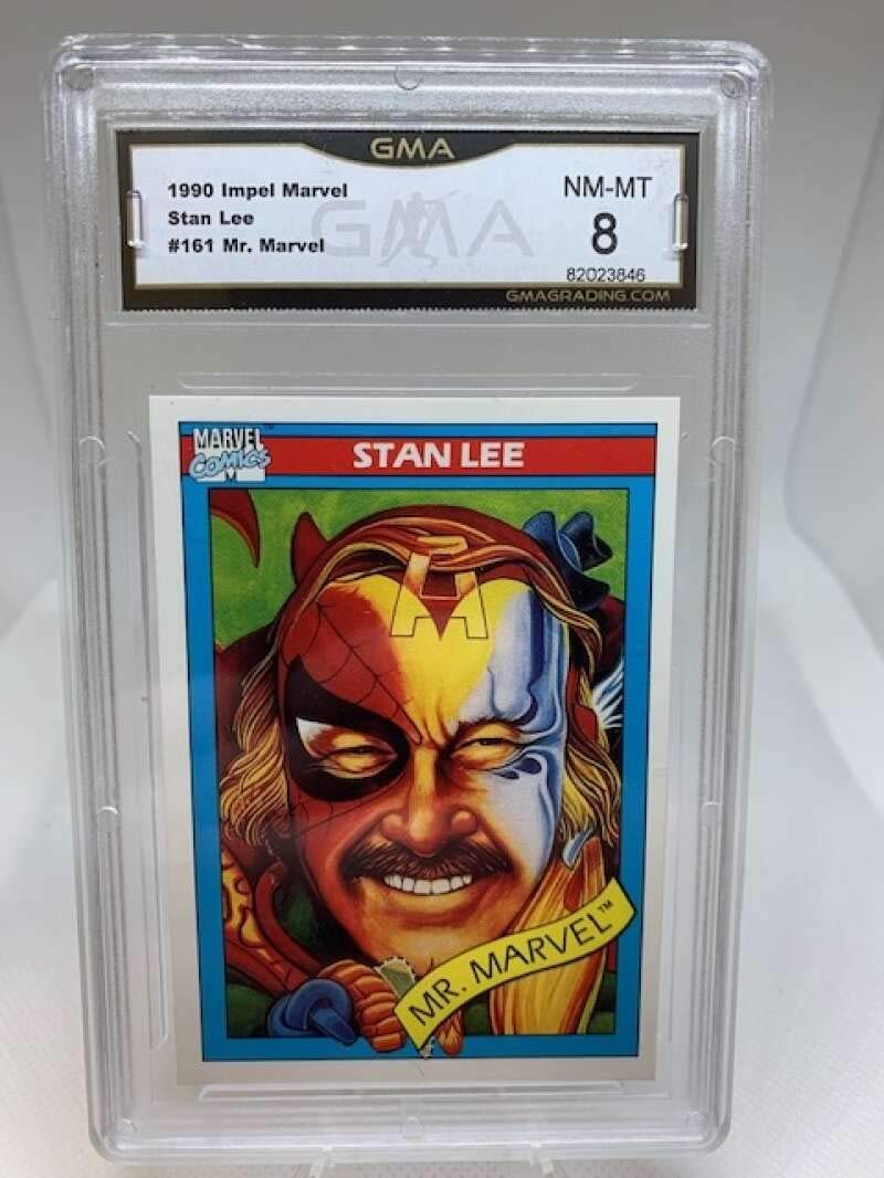 GMA NM-MT 8#82023846 1990 Imple Marvel Universe #161 Stan Lee/Mr. Marvel Professionally Graded NonSport Trading Card. : Collectibles & Fine Art