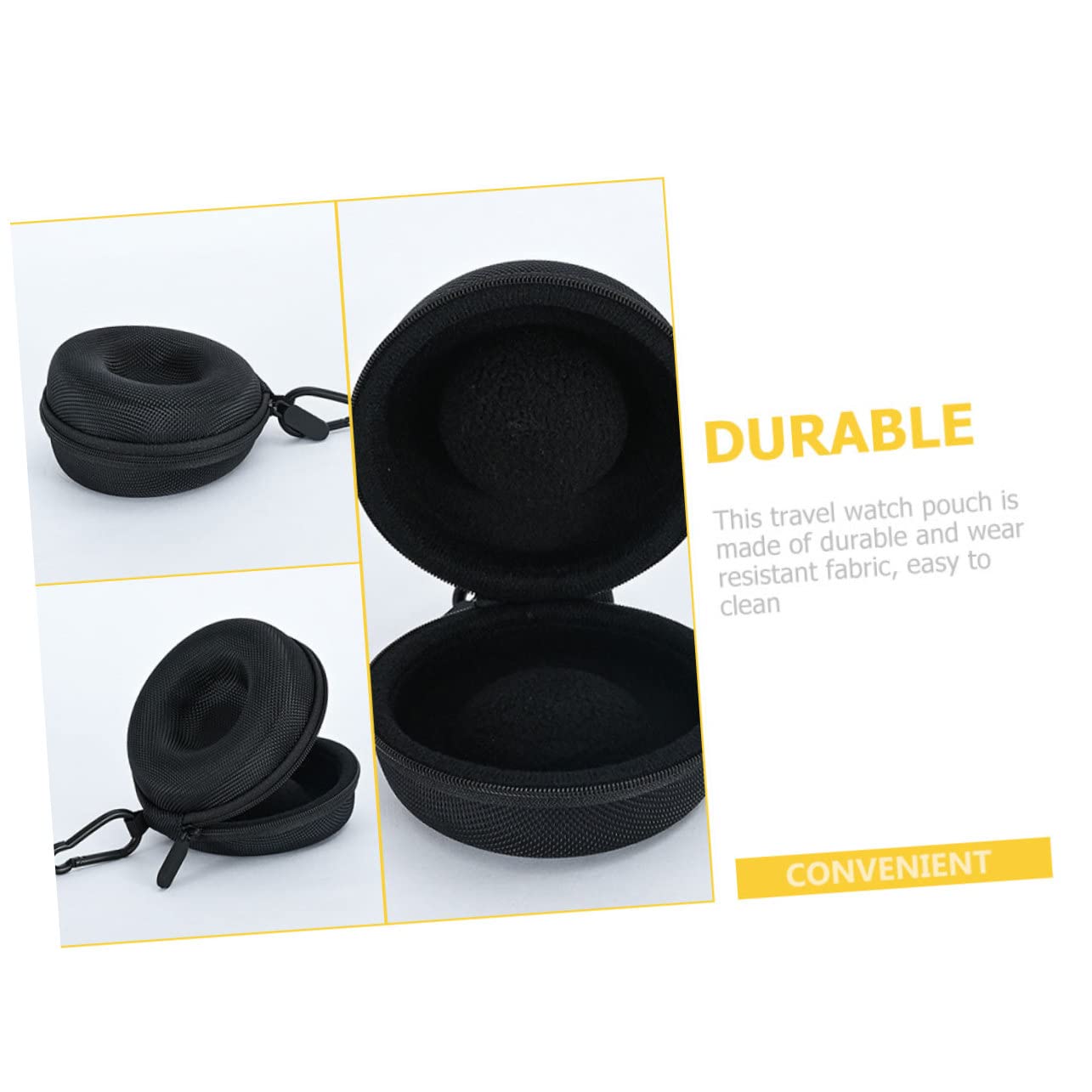 5 Stück Aufbewahrungsbox Für Uhren Elektronik Ladegerät Kopfhörer Kabel Schauen Sie Sich Den Speicher An Fall Handgelenkschachtehalter Spiel Black Wasserdichtes High-end-nylon