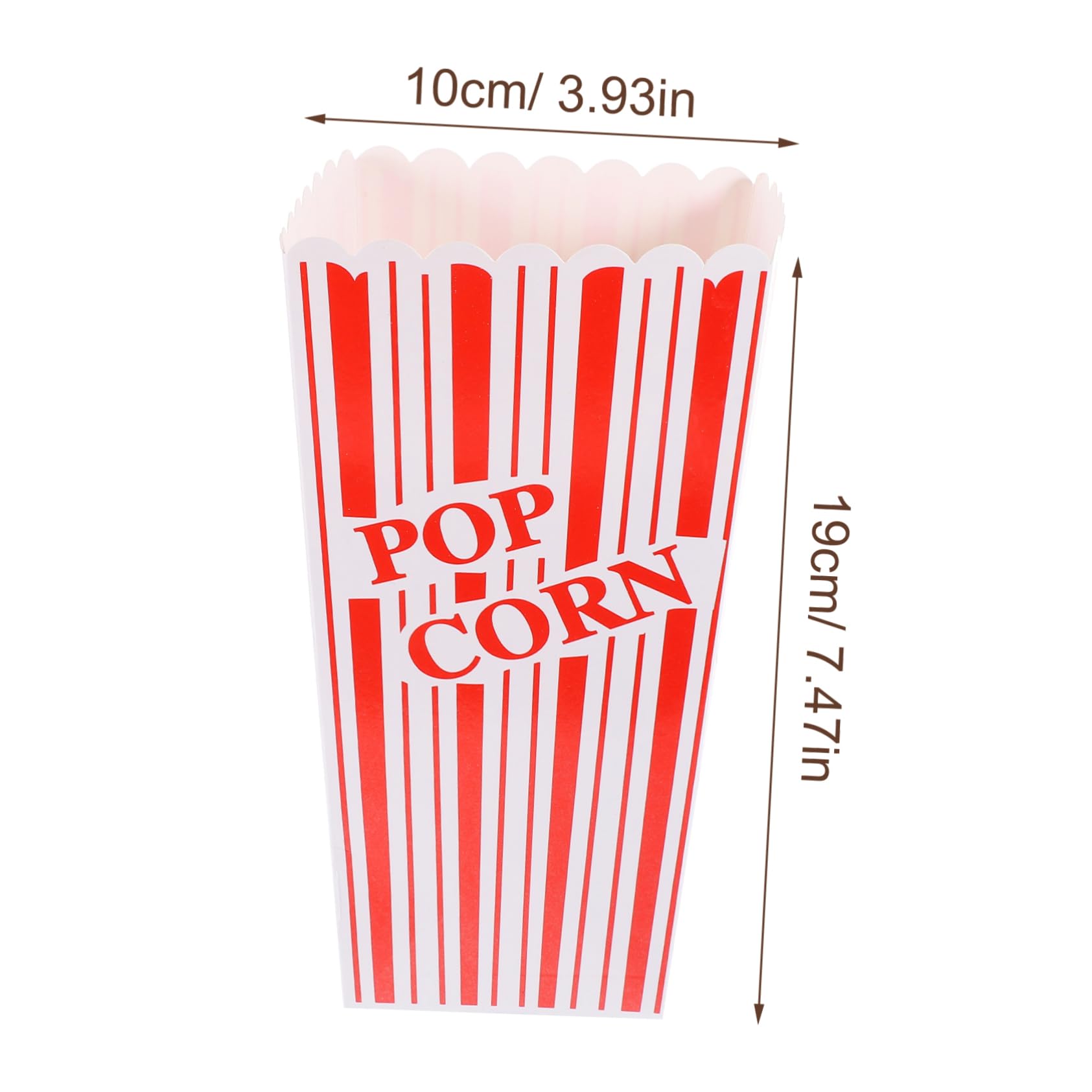 KICHOUSE Large Popcorn Boxes 12 Pieces Party Popcorn Buckets Bulk Paper Containers Movie Night Party Supplies
