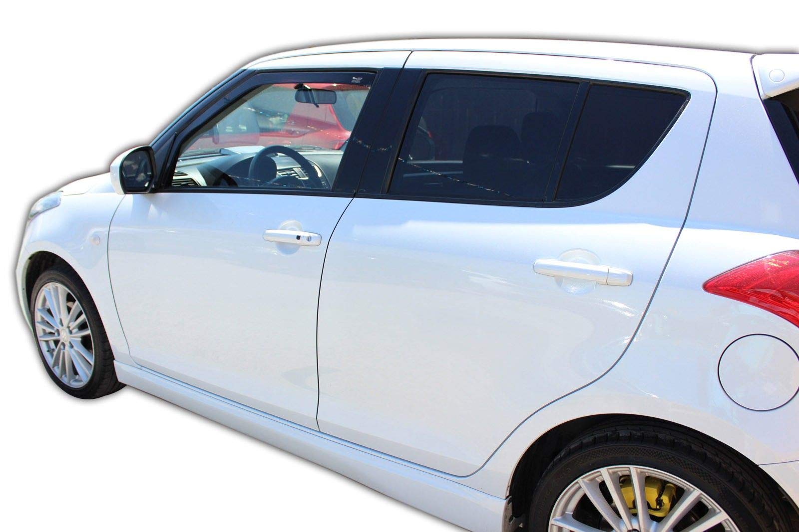 J&J AUTOMOTIVE Windabweiser passend für Suzuki Swift 5-Türer 2010-2017 2tlg, Heko Regenabweiser Vorne Getönt Dunkel Passform