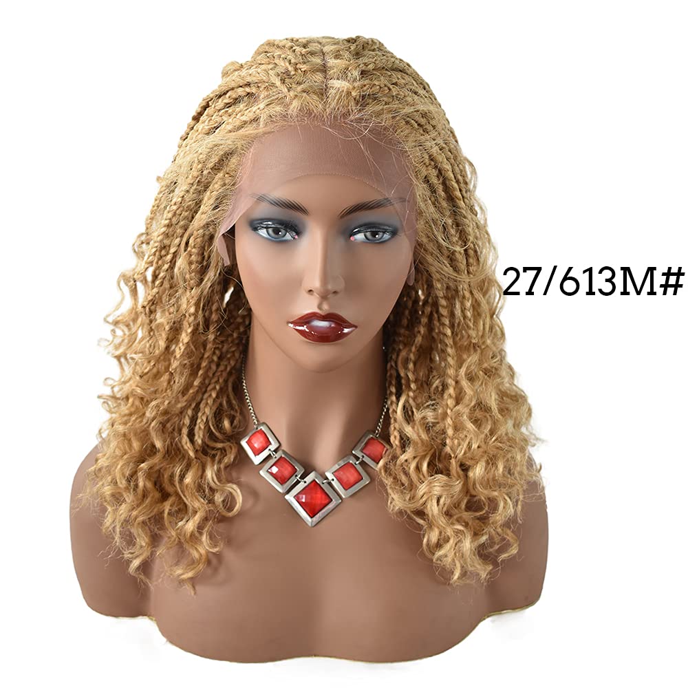 Buy 18 Inch Lace Front Cornrow Box Braided Wigs For Black Women With