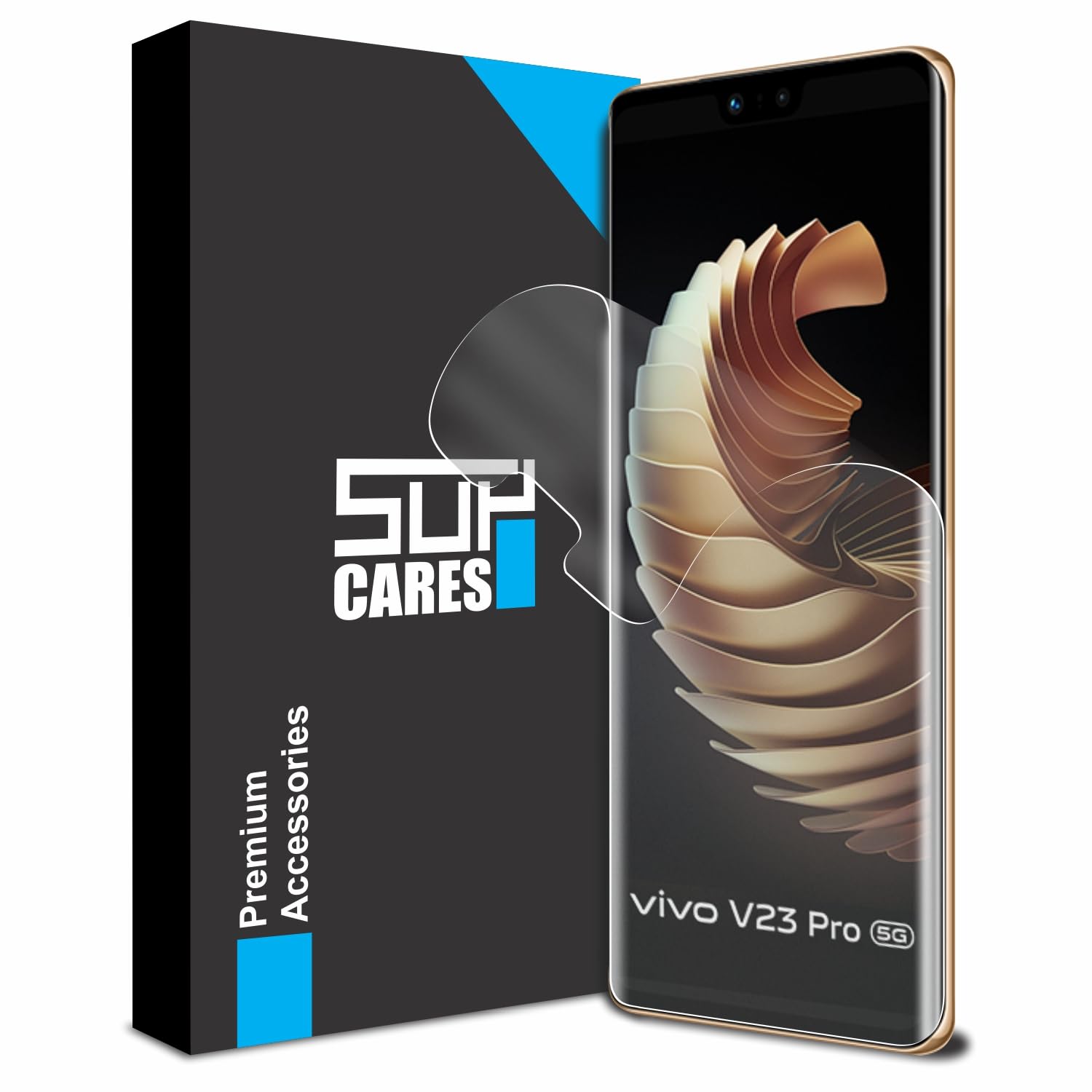 SupCares TPU Anti Glare Matte Unbreakable Membrane Screen Protector for Vivo V30 Pro 5G and Vivo V30 5G (6.78 Inch) with Easy-Self Installation Kit | Transparent (B0D5VHCTMJ) Amazon Price History, Amazon Price Tracker