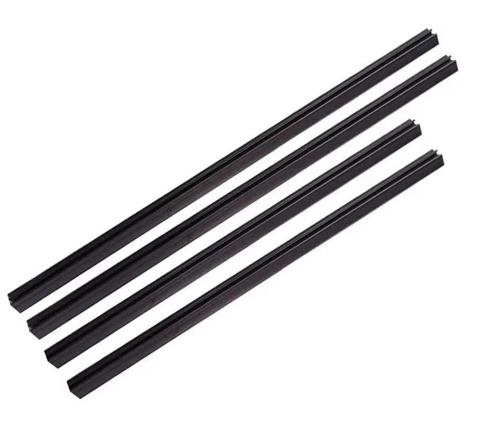 4PCS Car Outer Door Windows Rubber Weatherstrip for Mitsubishi for Outlander 07-12 Pressure Sealing Strip Insulation Seal(Inner)