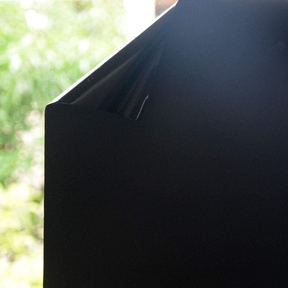 VSUDO Blackout Window Film Privacy, Black Frosted Privacy Film for Glass Windows Window Blackout Material Film - Image 5