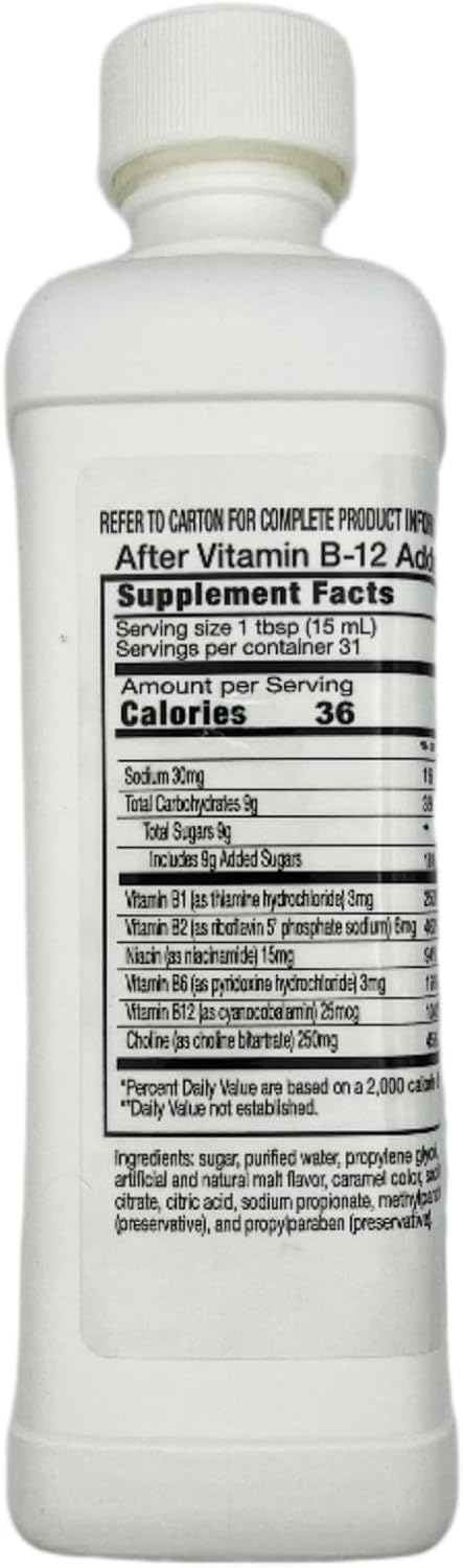 Almebex Plus B12, Neurotropic Vitamins + Choline,16 fl. oz