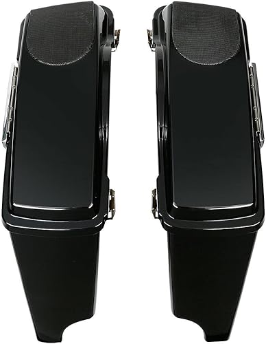 Miniatura 5 de TCMT Bolsas de sillín rígidas extendidas de 5 pulgadas con soportes de conversión para Harley Softail Heritage Deluxe modelos 1984-2017