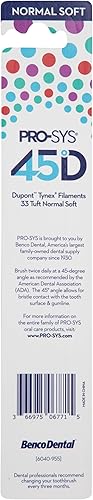 Miniatura 3 de PRO-SYS Cepillo de dientes 45D (cepillo de ángulo de 45 grados) para una limpieza profunda y una salud superior de las encías, suave normal (paquete