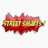Street Smarts Comic Font Sticker Vinyl Bumper Sticker Decal Waterproof 5
