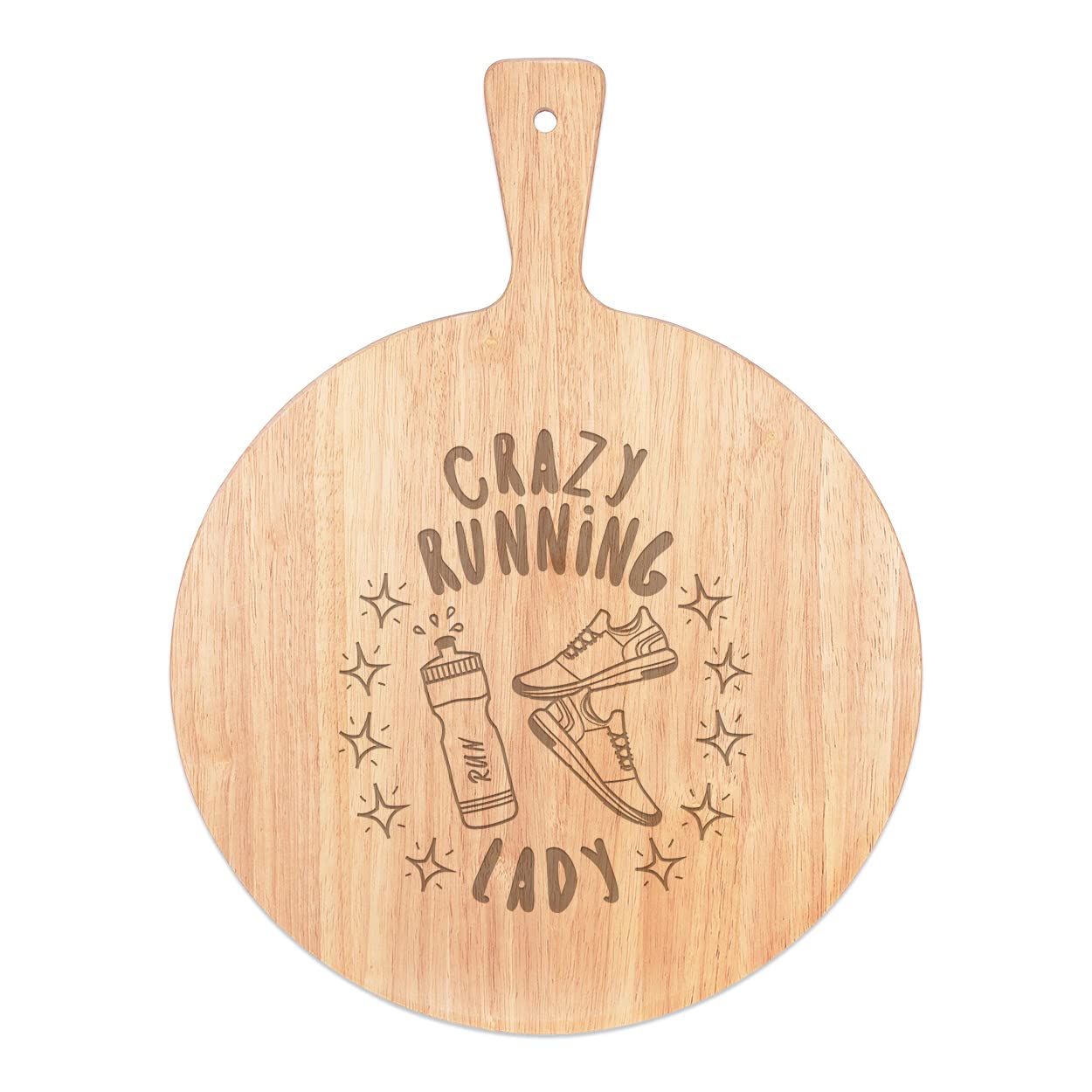 Pizza Board Fou Course en bois le cadeau idéal pour amateurs de cuisine italienne