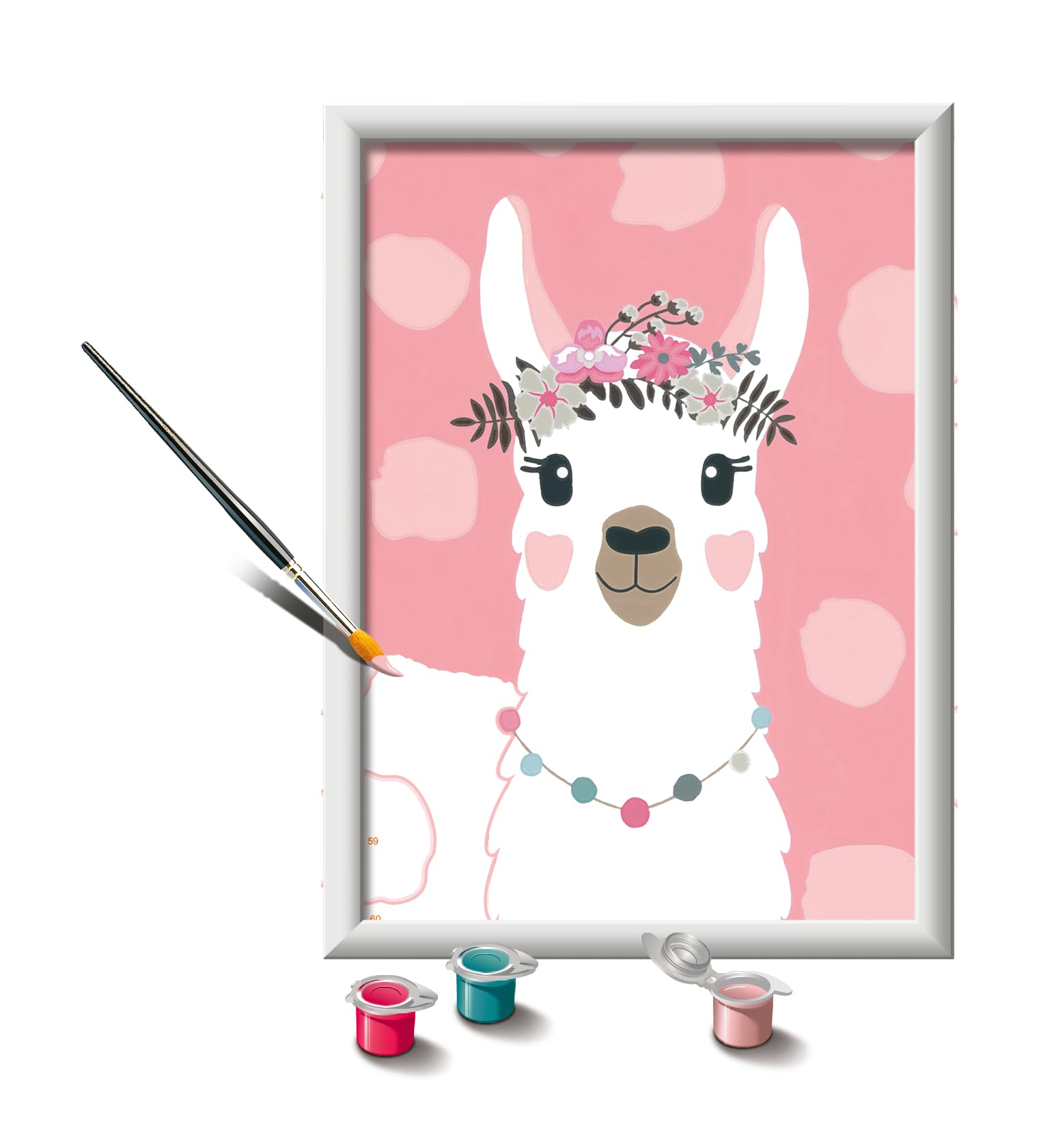 CreArt Drama Llama Paint by Numbers Kit for Kids - 12023079 - Painting Arts and Crafts for Ages 7 and Up