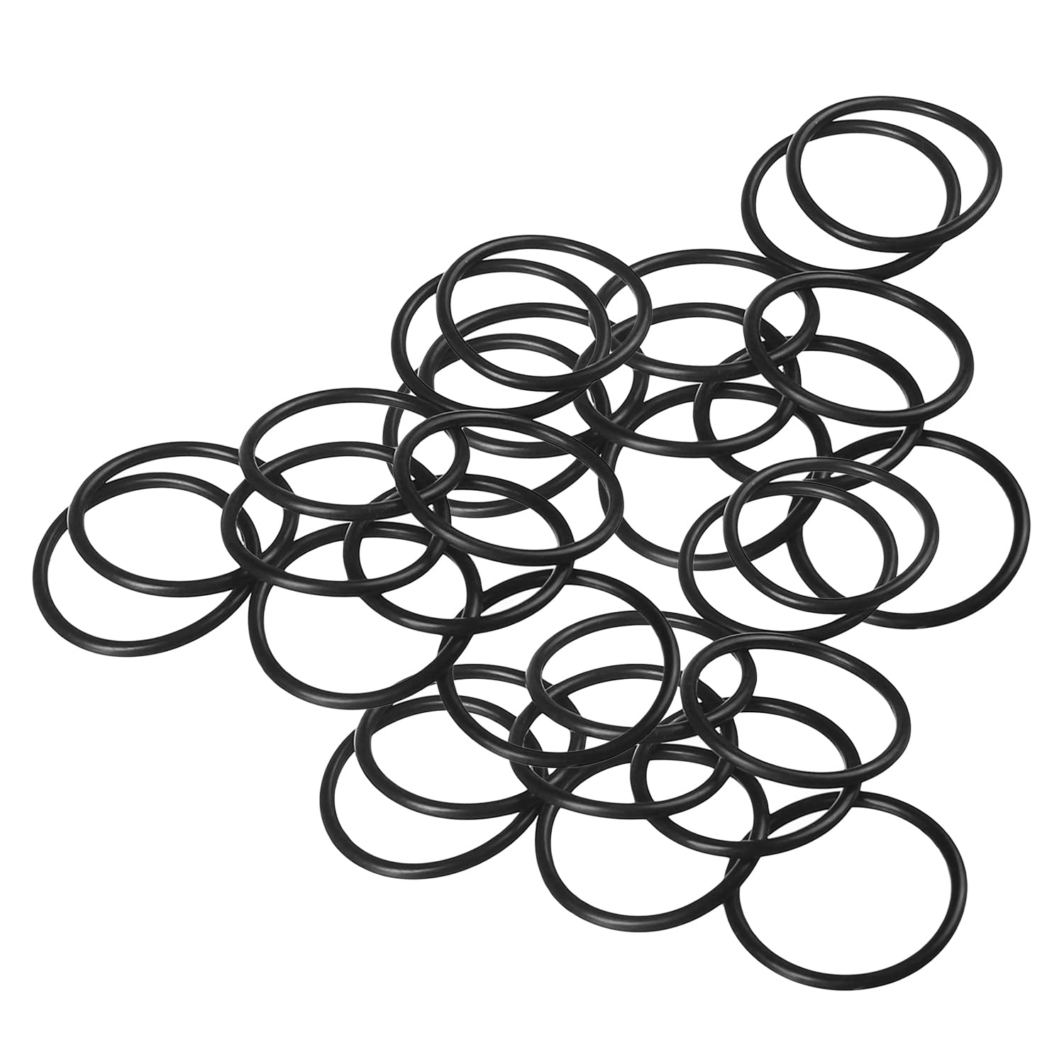 Othmro 25pcs Rubber O-Rings, Nitrile Rubber Washers O Rings, 26mm OD 23mm ID 1.5mm Width, Sealing Gasket for Plumbing, Taps — image 1
