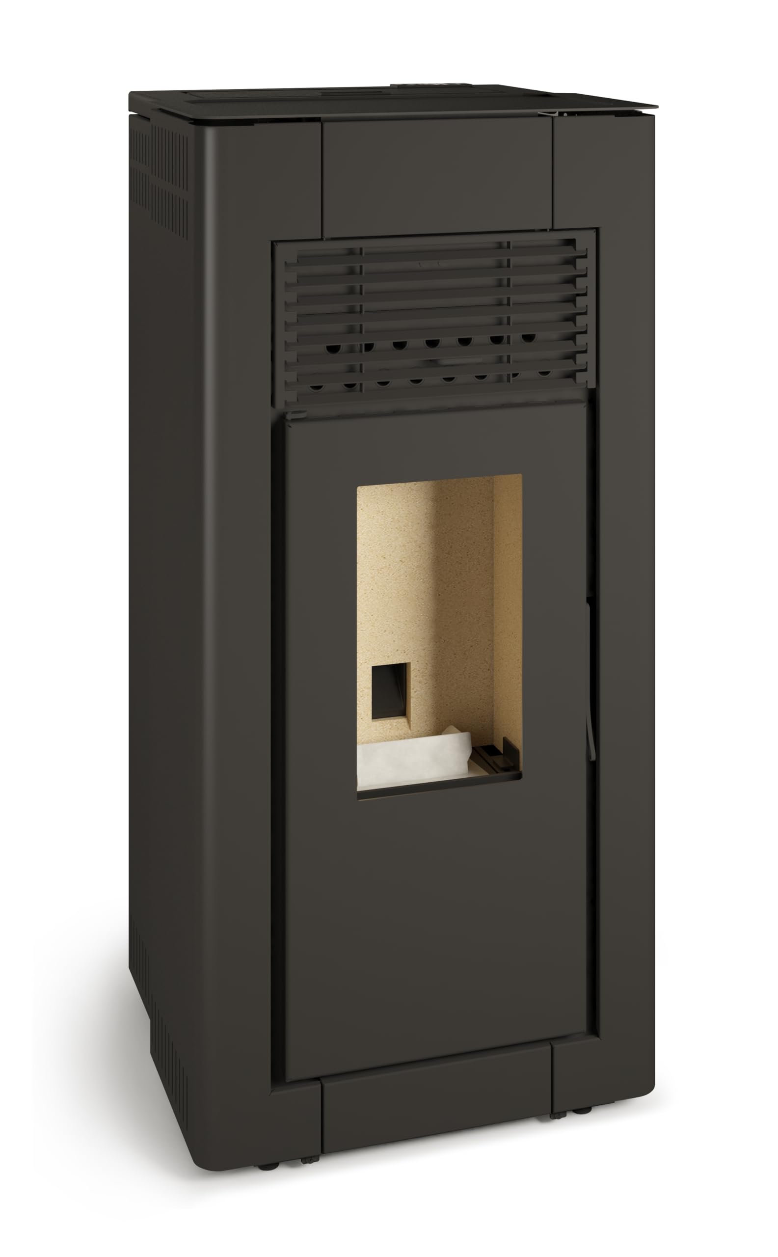 TJ - Estufa de Pellets Canalizable Modelo ELDA de 15 kW - Color NEGRO