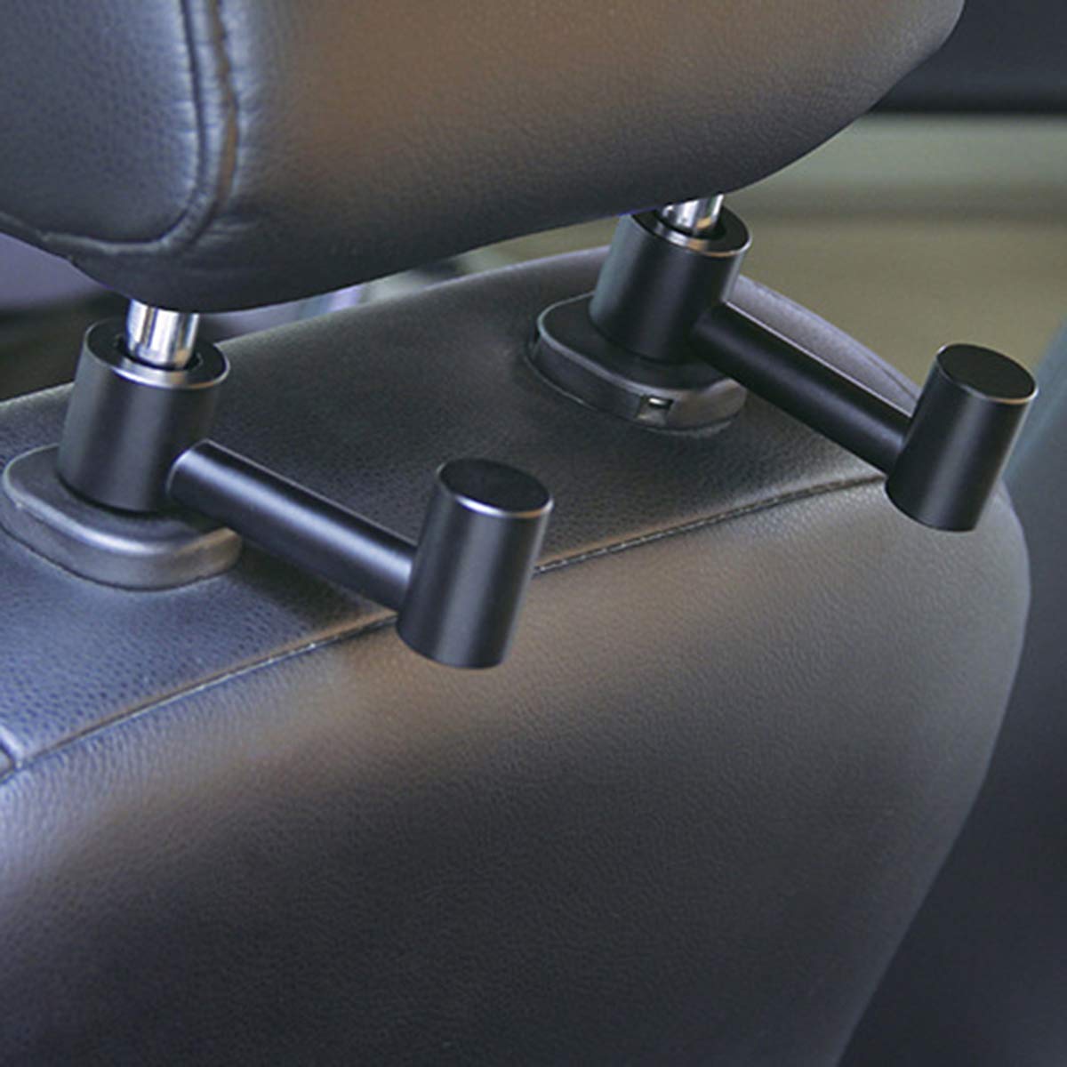 SANON 1 Pc Voiture Appui-Tête Barre Crochet en Alliage D'aluminium Manteau Sac D'épicerie Cintre Stockage Organisateur Titulaire
