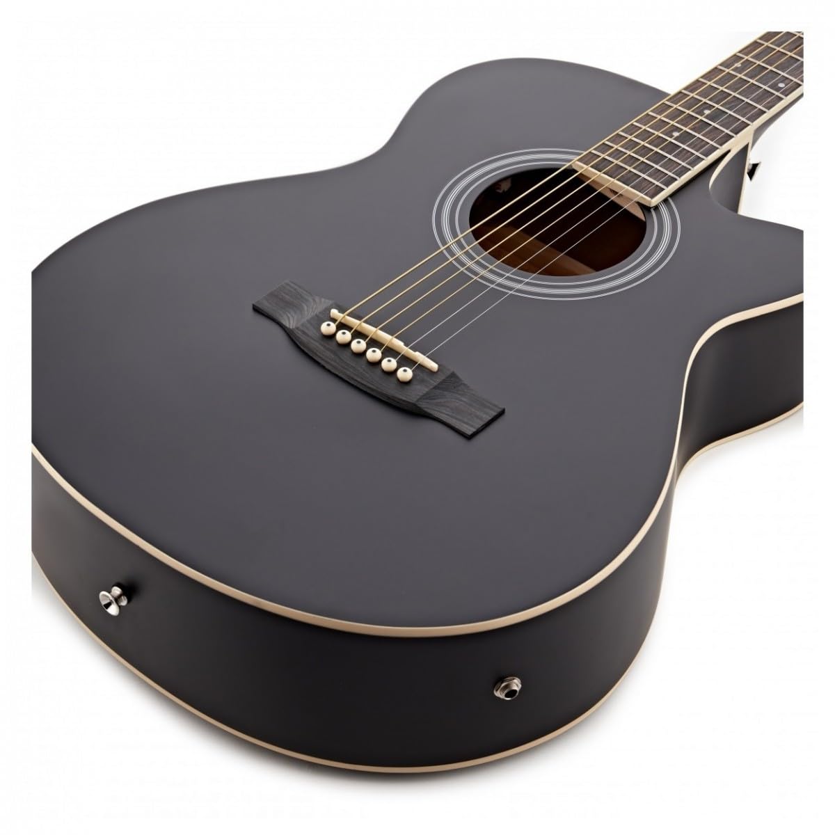 ElektroAkustikgitarre Starter Pack von Gear4music, schwarz