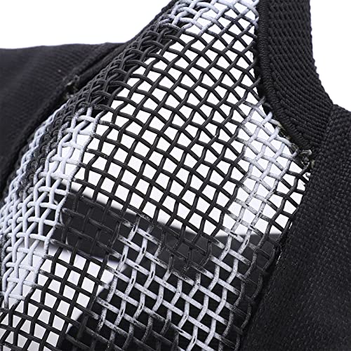 Máscara Tática Meia Face Respirável Malha De Aço Caça Meia Capa De Proteção Facial Ajustável Para Ca