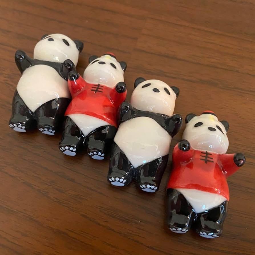 Amazon.co.jp: ナチュラルキッチン パンダ キョンシーパンダ 箸置き 4