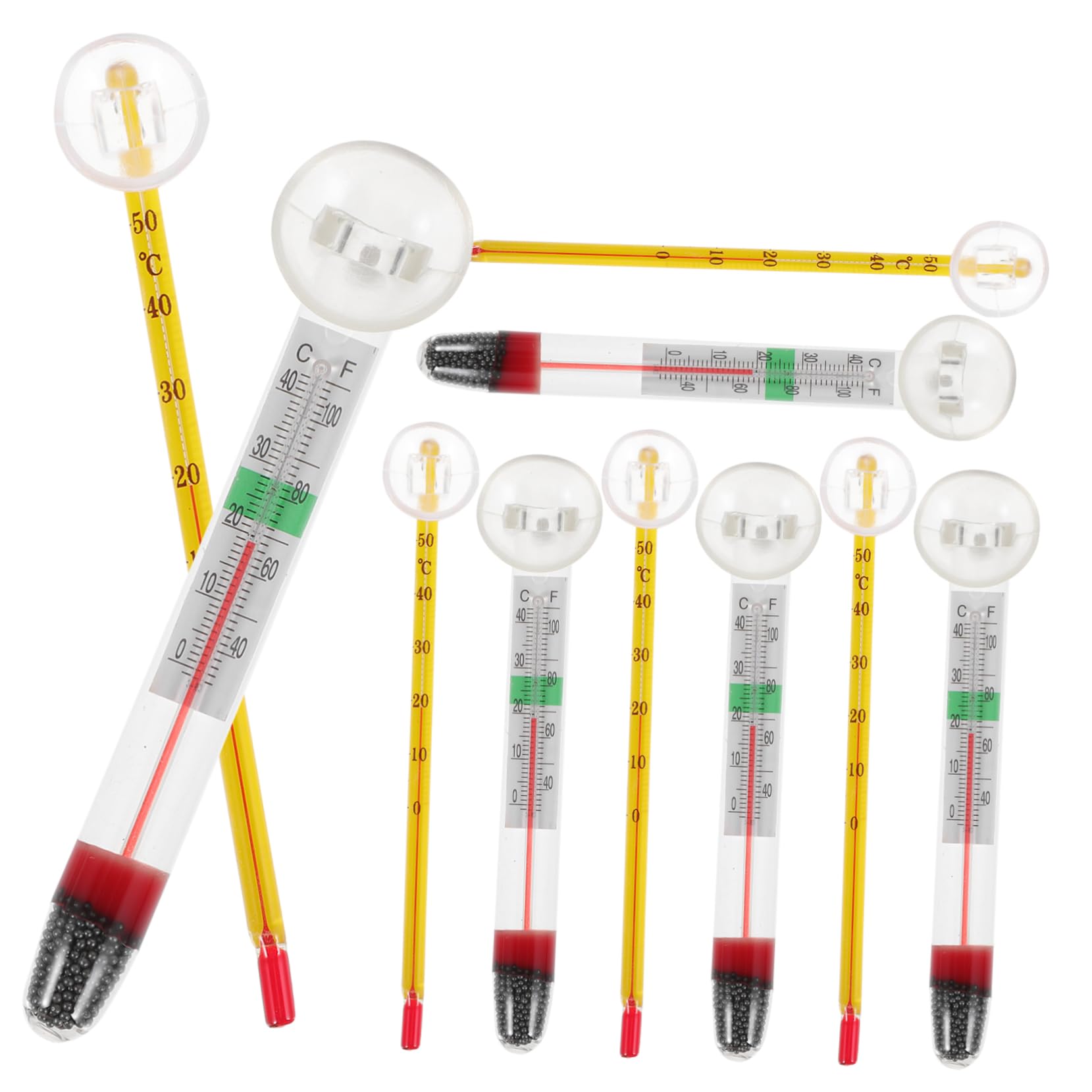 UPKOCH 2 Set Termometro Per Acquari Temperatura Acquario Termometri Digitali Accessori Per Acquari Di Tartarughe Termometro Per Serbatoio Di Pesce Bicchiere 10 Pezzi*2