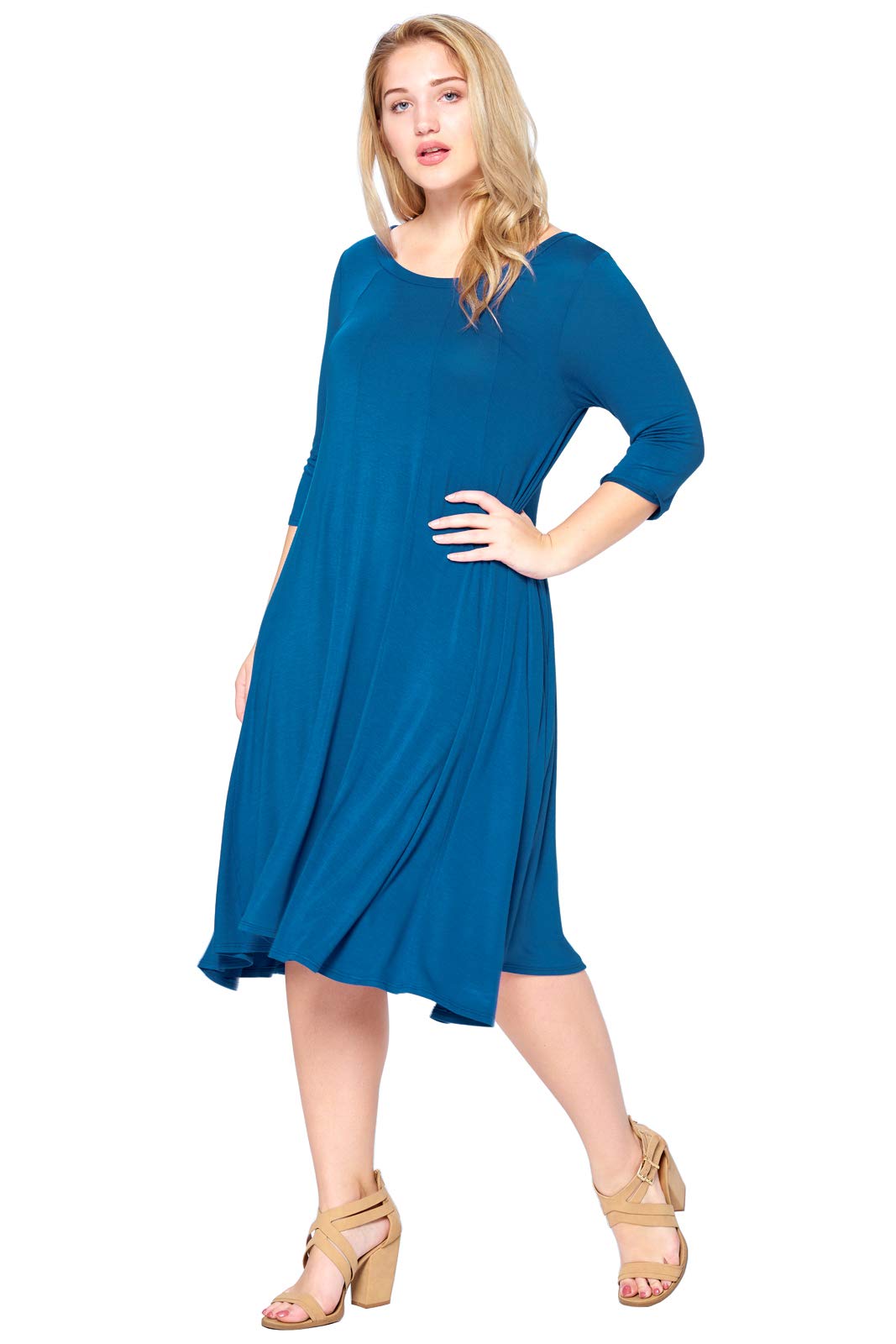 Modern Kiwi Womens Plus Size Long Sleeve Flowy Maxi Dress | Desertcart  Cayman Islands