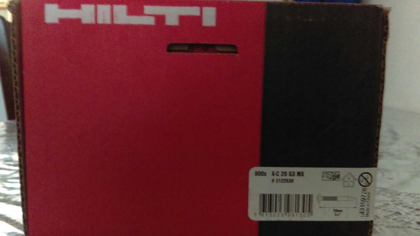 900pc HILTI XC G3 MX 3/4" Concrete PIns to Fit GX120 + GC 41 Buy