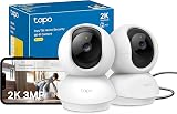 Tapo C210 2 Pack Caméra WiFi Intérieure 2K QHD 3MP, Rotation 360°, Détection de Personne&Pleurs de Bébé, Vision Nocturne, Audio Bidirectionnel, Stockage Cloud&microSD 512 Go,Alexa et Google Assistant - 1