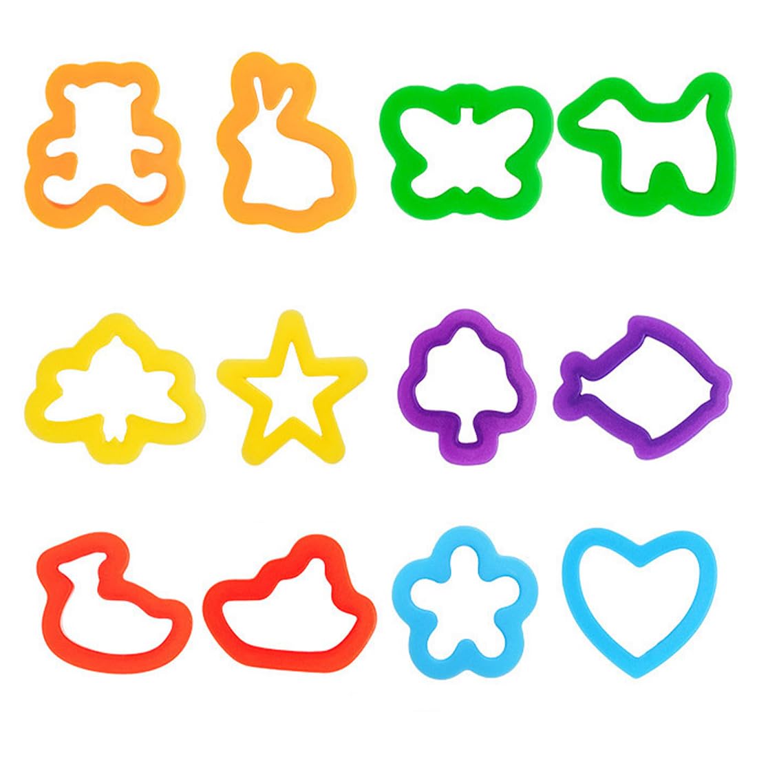 TQPUWT Clay Dough Tools Kit, 12 pieces Modelling Tools for Playdough