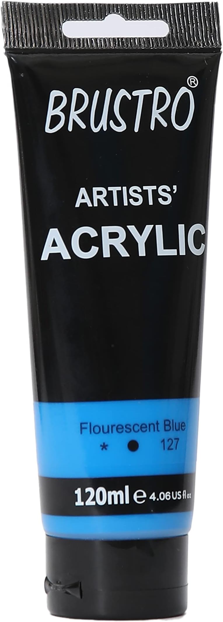 BRUSTROArtists Acrylic Paint, 120ml Flourescent Blue