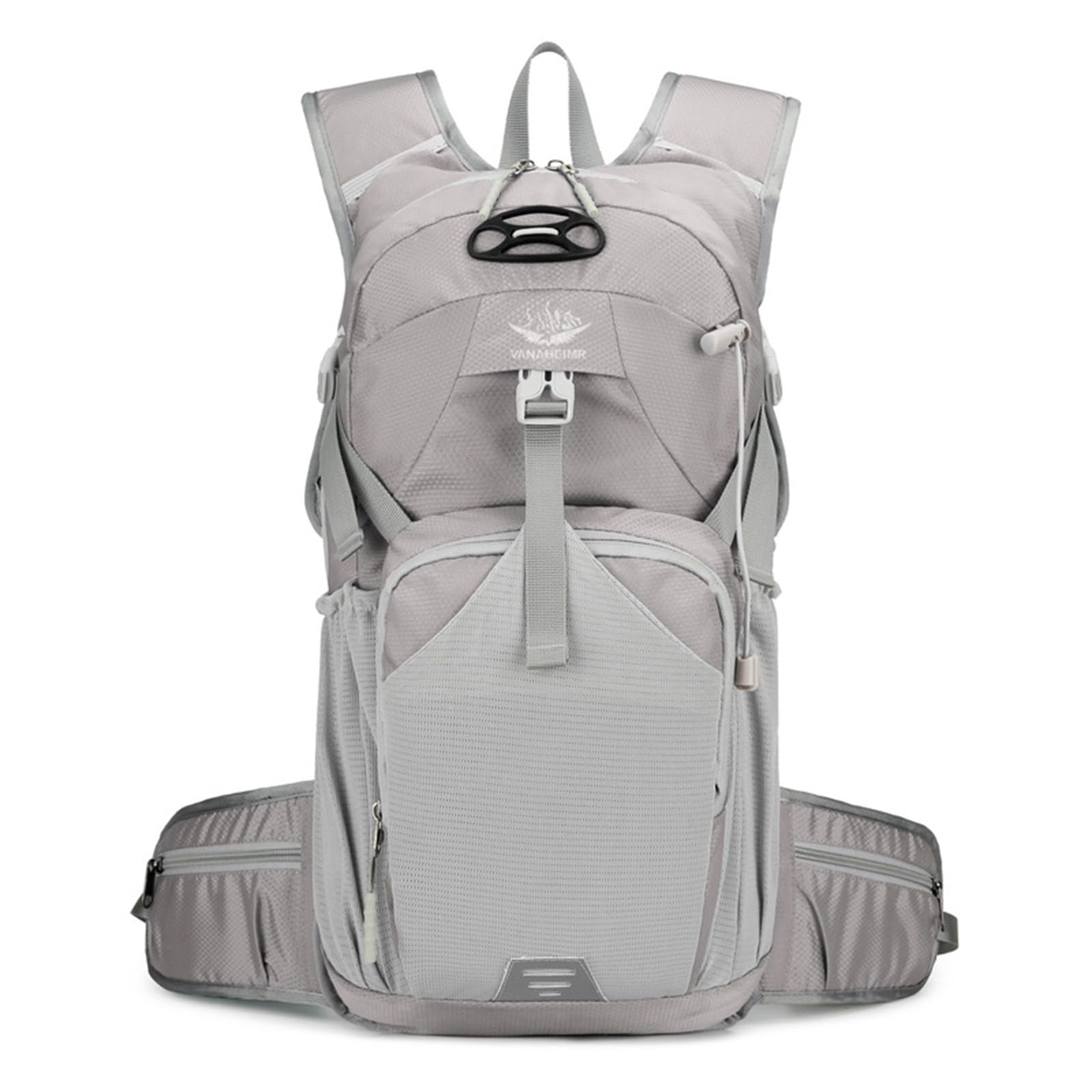 Mochila de Senderismo Mochila Impermeable 18L Ligera Mochila Hiking Backpack para Hombre Mujer Hacer Ciclismo Escalada Deportes Aire Libre Gris