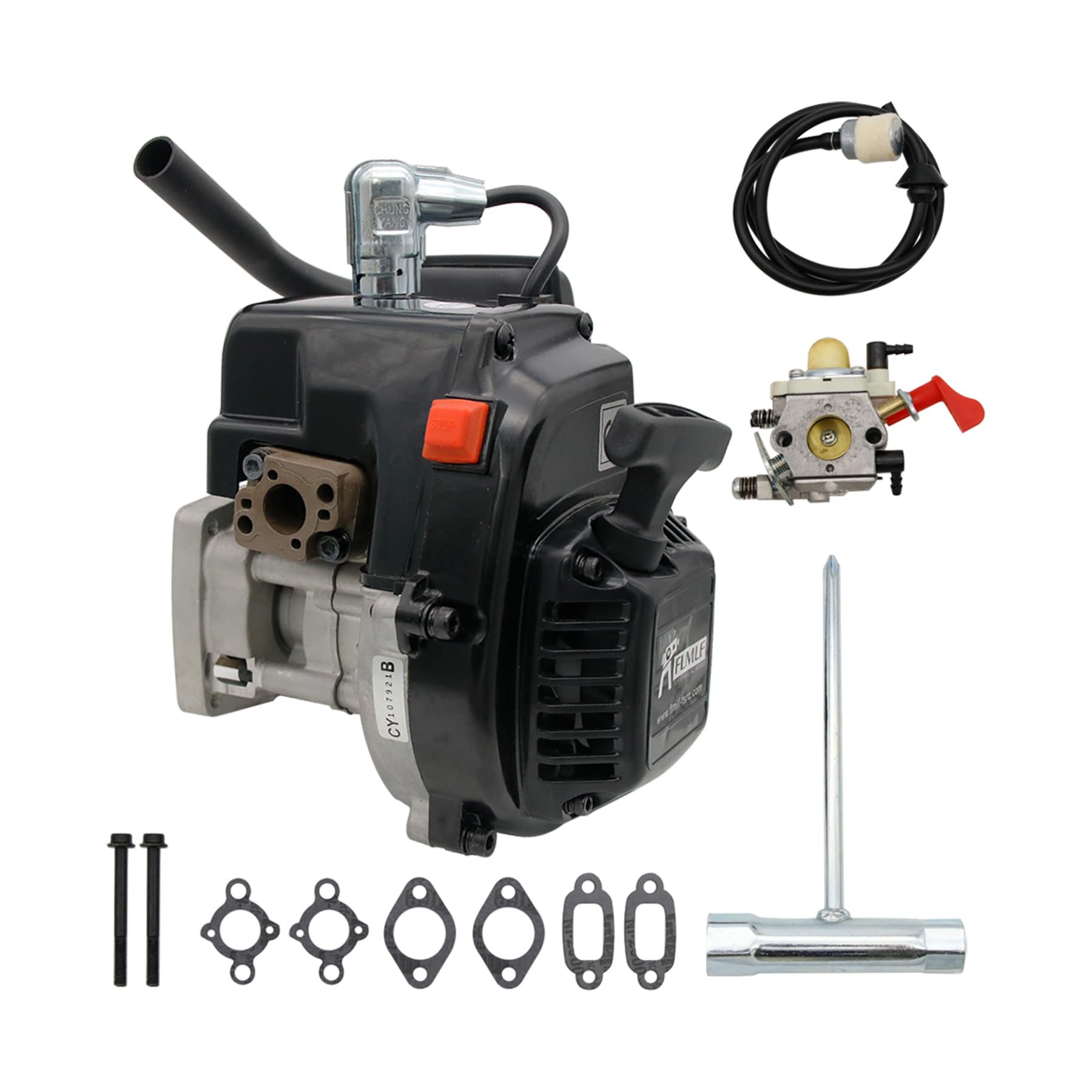 FLMLF 27CC 2-Stroke 4 Bolt Engine for 1/5 HPI ROVAN Baja 5B 5T 5SC Losi 5IVE T FG GoPed RedCat ChongYang Toy RC CAR Parts