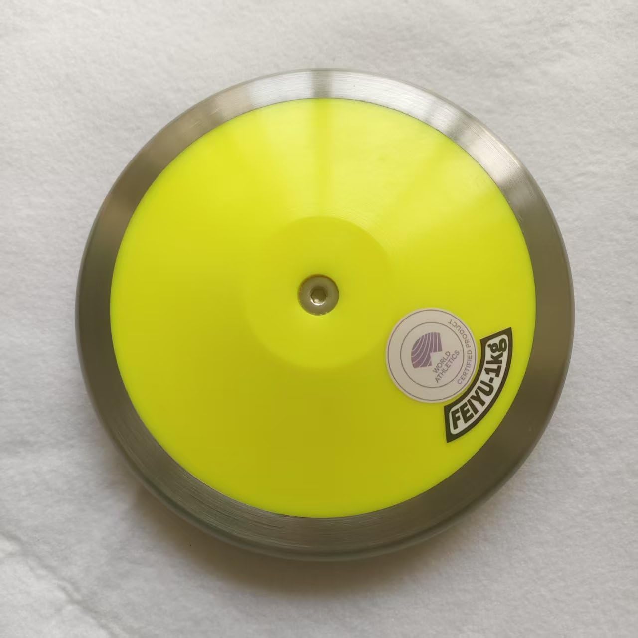 Super Spin Competition Discus Throw with WA Certification 1.00kg -Track & Field Discuses Throw with Rim Weight 75% for Competition and Practice