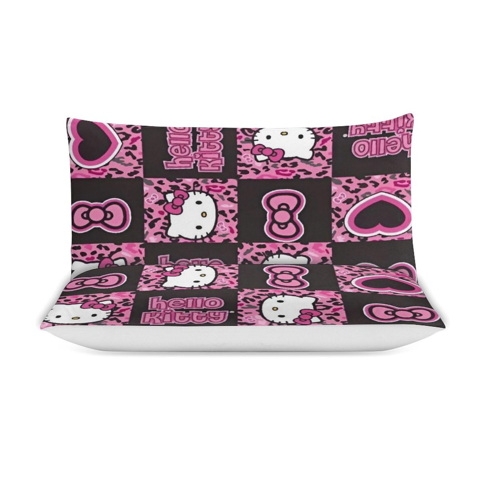 Amazon｜ハローキティ ヒョウ柄 布団カバー 3点セット シングル