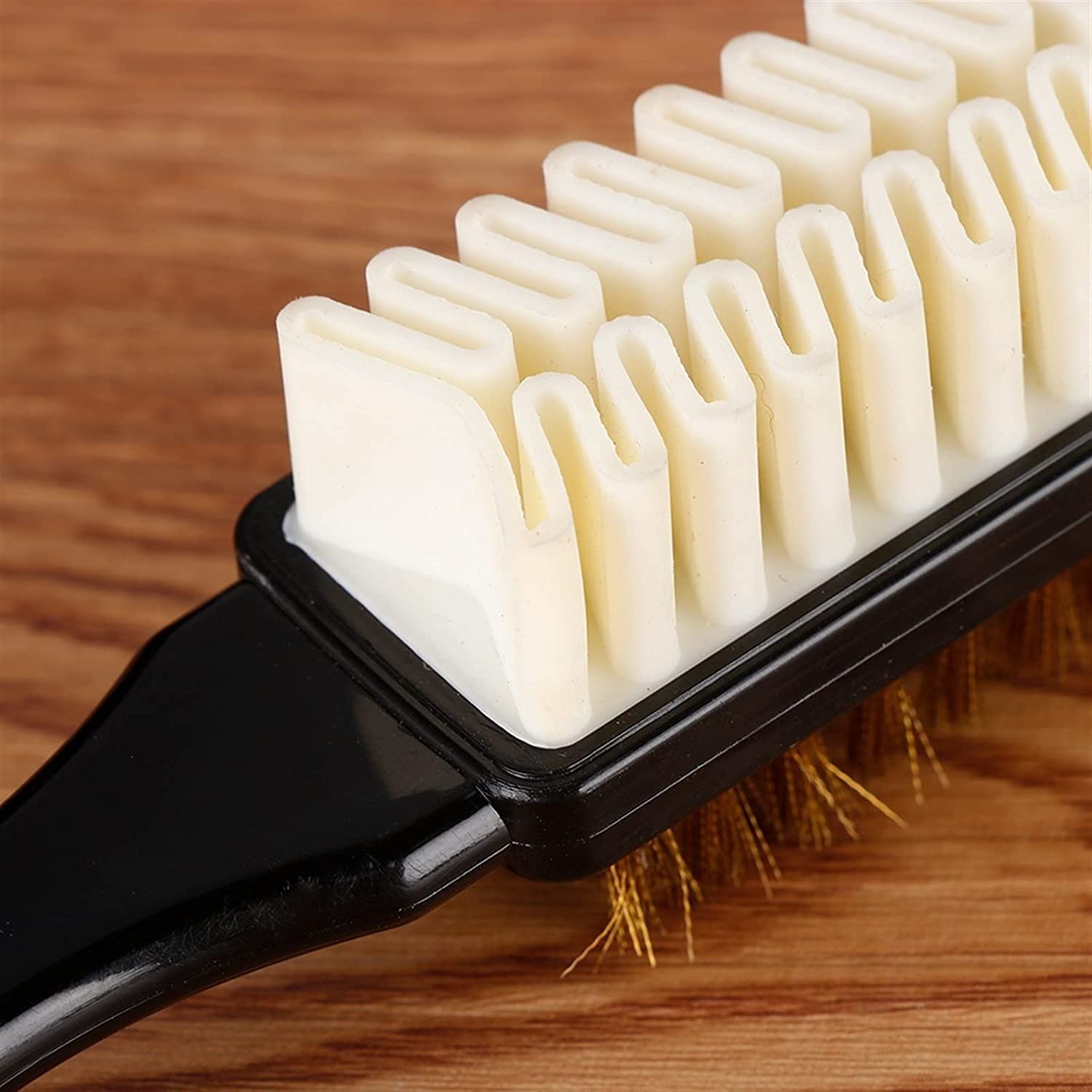 Bürsten-Schuhbürste, 2-seitiges Reinigungsbürsten-Radiergummi-Set, passend for Wildleder-Nubuk-Schuhe, Stahlstiefelreiniger-Schuhbürstenbürsten