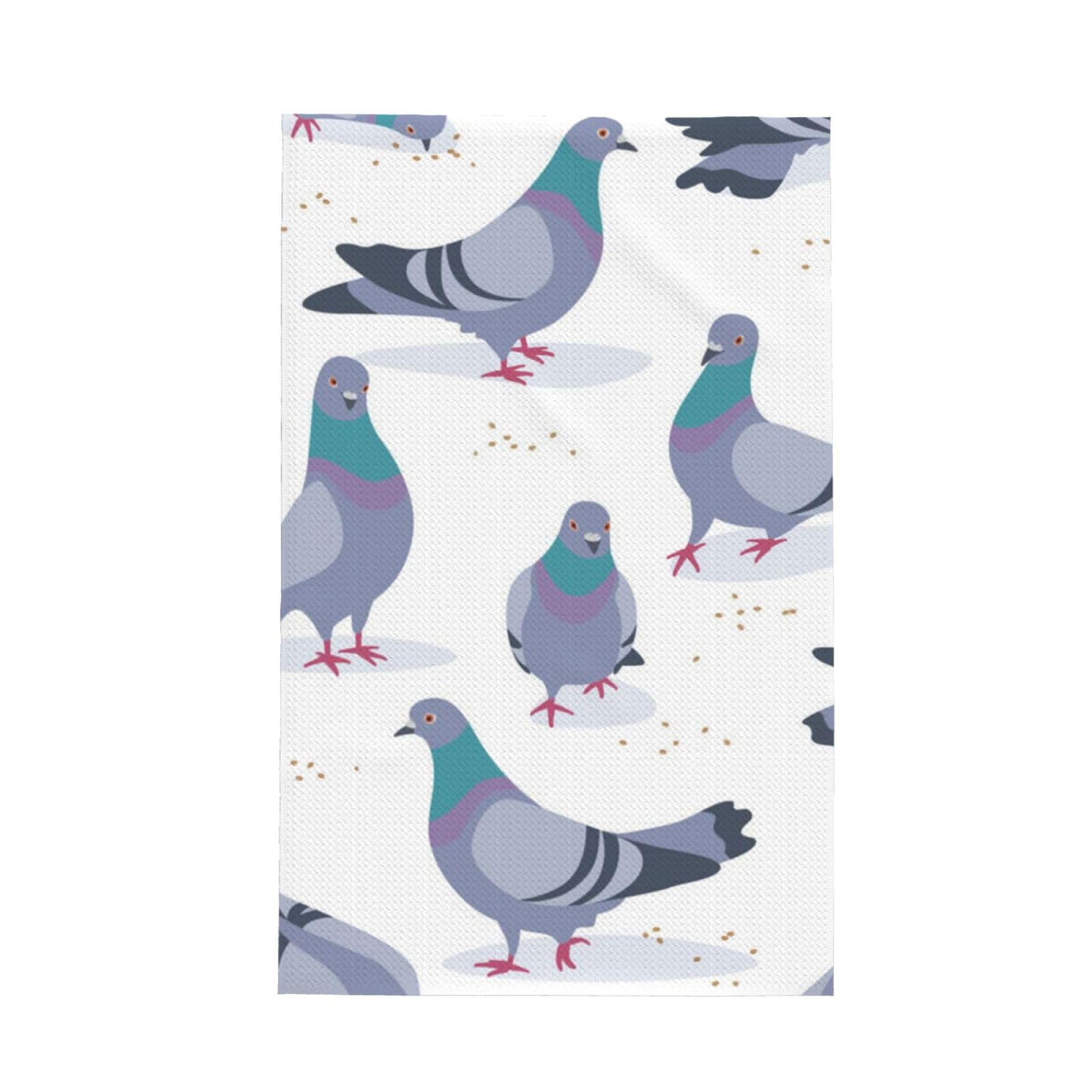 Gratka As Picture Bluish Pigeons,Waffle Tea Towels Kitchen Absorbent Dish Cloth Drying Dish Towels 41 X 66 Cm