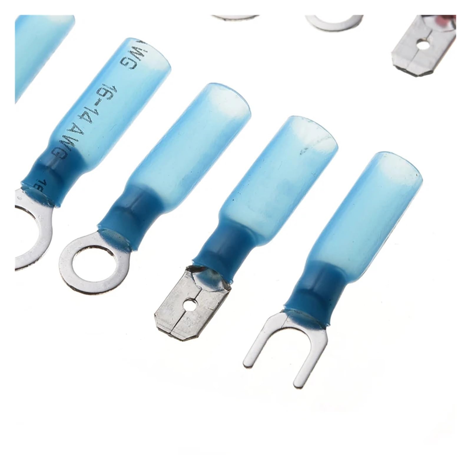 Kit de cosses à isolées, 240 pièces, cosses à fourche, cosses à anneau et à fil thermorétractable assorties