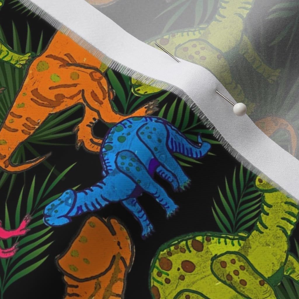 Spoonflower Fabric - Adult Dinos Mature Penis Nsfw Silly Funny Humor Nude Colorful Printed on Organic Cotton Sateen Fabric by The Yard - Sewing Quilting Apparel Home Decor