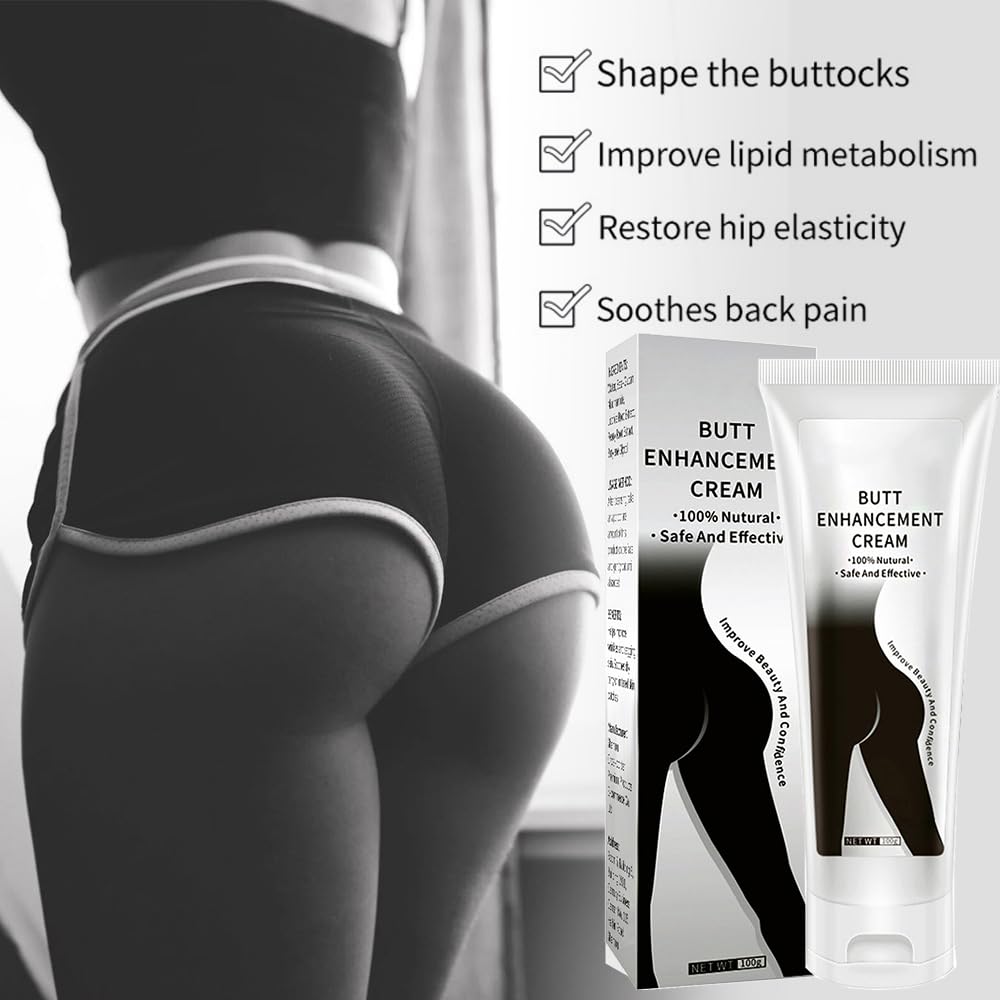 Hip Lift Up Cream, Bigger Butt Enhancement Cream, Hip Up Cream Bigger Buttock, Hip Lift Up Massage for Butt Shaping, Firming & Tightening