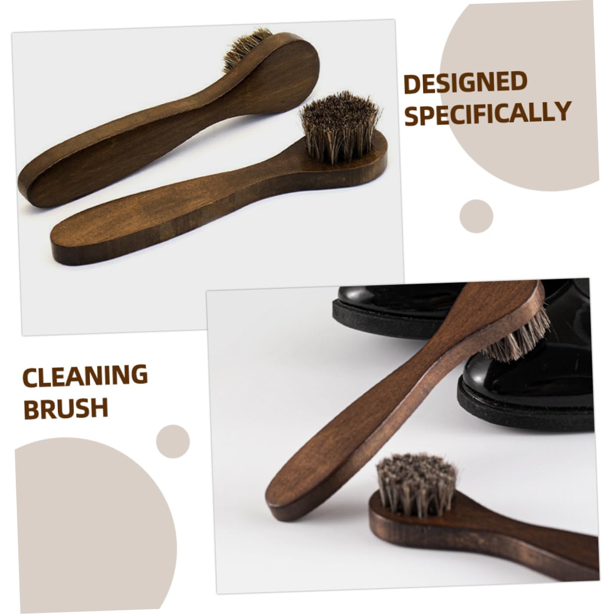BESPORTBLE 5 Set Spazzola Per Scarpe Con Setole Spazzola Per Scarpe Spazzola Per Lucidare Le Scarpe Spazzola Per Pulire La Suola Delle Scarpe Spazzola Per Scarpe In Pelle 2 pezzi * 5